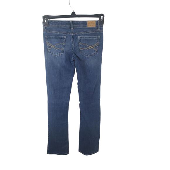 Aeropostale Jeans 1/2 Regular Womens/Juniors Low Rise Chelsea Bootcut Blue Causa - Picture 4 of 6